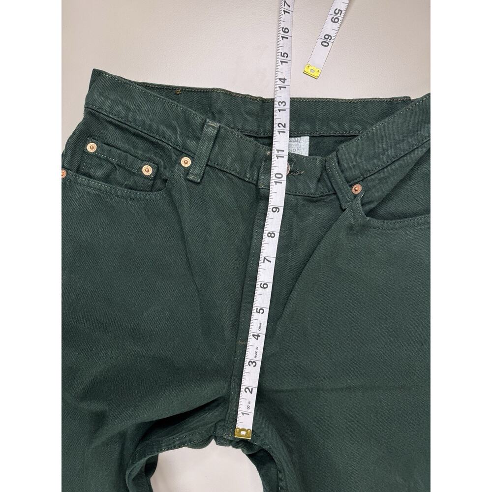 Vintage 1994 Levis 550 Womens 11 Relaxed Fit Tapered Leg Green USA Made Western - Picture 4 of 16